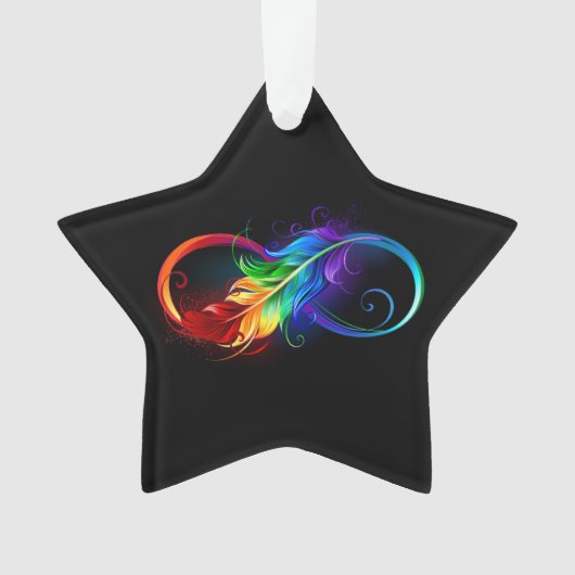 Infineensymbool met regenboogvanger ornament (voorkant)