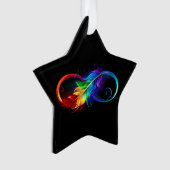 Infineensymbool met regenboogvanger ornament (voorkant)