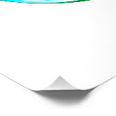 Infineensymbool met regenboogvanger perfect poster (Hoek)