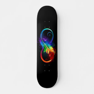 Infineensymbool met regenboogvanger persoonlijk skateboard