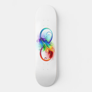 Infineensymbool met regenboogvanger persoonlijk skateboard