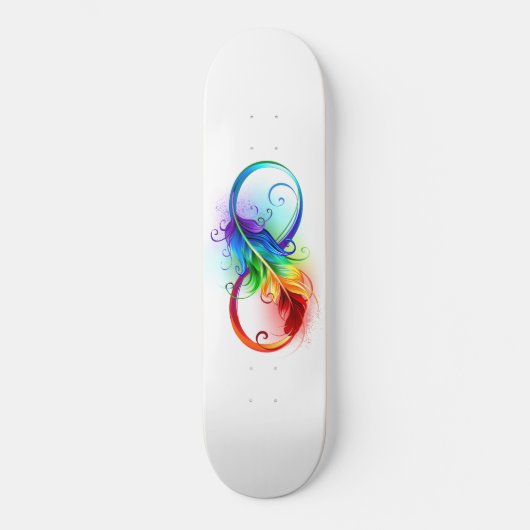 Infineensymbool met regenboogvanger persoonlijk skateboard (Voorkant)
