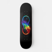 Infineensymbool met regenboogvanger persoonlijk skateboard (Voorkant)