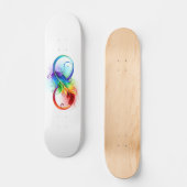 Infineensymbool met regenboogvanger persoonlijk skateboard (Voorkant)