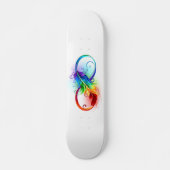 Infineensymbool met regenboogvanger persoonlijk skateboard (Voorkant)