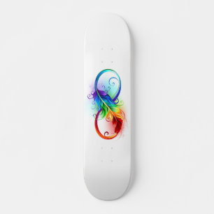 Infineensymbool met regenboogvanger persoonlijk skateboard