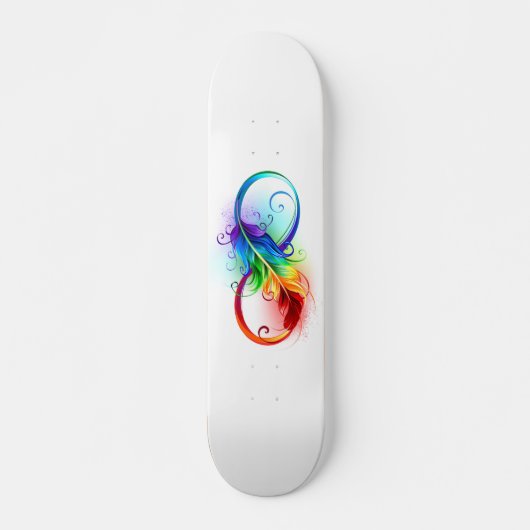 Infineensymbool met regenboogvanger persoonlijk skateboard (Voorkant)