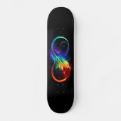 Infineensymbool met regenboogvanger persoonlijk skateboard (Voorkant)