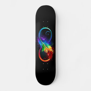 Infineensymbool met regenboogvanger persoonlijk skateboard