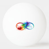 Infineensymbool met regenboogvanger pingpongbal (Achterkant)