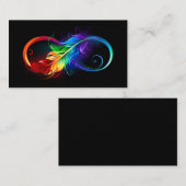 Infineensymbool met regenboogvanger plaatskaartje (Voorkant / Achterkant)