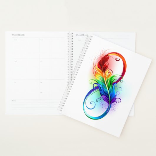 Infineensymbool met regenboogvanger planner (Display)