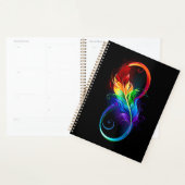 Infineensymbool met regenboogvanger planner (Display)