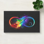 Infineensymbool met regenboogvanger post-it® notes (Kantoor)