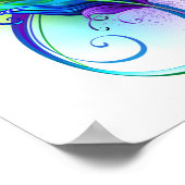 Infineensymbool met regenboogvanger poster (Hoek)