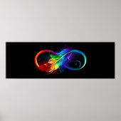 Infineensymbool met regenboogvanger poster (Voorkant)