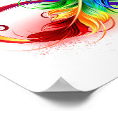 Infineensymbool met regenboogvanger poster (Hoek)