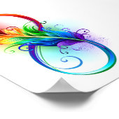 Infineensymbool met regenboogvanger poster (Hoek)