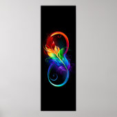 Infineensymbool met regenboogvanger poster (Voorkant)