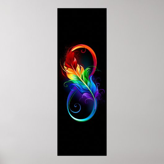 Infineensymbool met regenboogvanger poster (Voorkant)