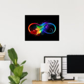 Infineensymbool met regenboogvanger poster (Thuiskantoor)