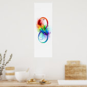 Infineensymbool met regenboogvanger poster (Keuken)