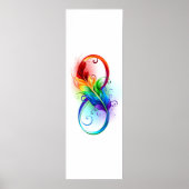 Infineensymbool met regenboogvanger poster (Voorkant)