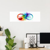 Infineensymbool met regenboogvanger poster (Thuiskantoor)