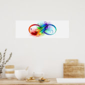 Infineensymbool met regenboogvanger poster (Keuken)
