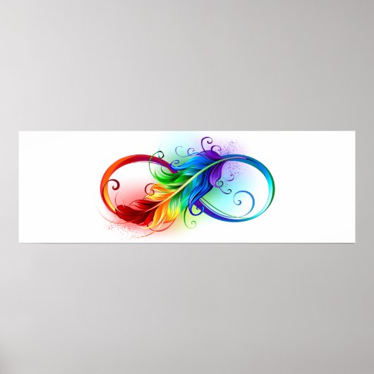 Infineensymbool met regenboogvanger poster (Voorkant)