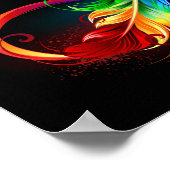 Infineensymbool met regenboogvanger poster (Hoek)