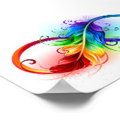 Infineensymbool met regenboogvanger poster (Hoek)
