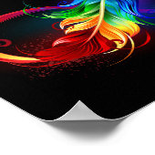 Infineensymbool met regenboogvanger poster (Hoek)