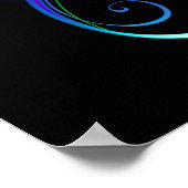 Infineensymbool met regenboogvanger poster (Hoek)