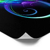 Infineensymbool met regenboogvanger poster (Hoek)