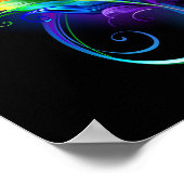 Infineensymbool met regenboogvanger poster (Hoek)