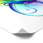 Infineensymbool met regenboogvanger poster (Hoek)