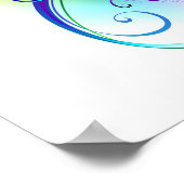 Infineensymbool met regenboogvanger poster (Hoek)