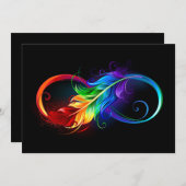 Infineensymbool met regenboogvanger programmakaart (Voorkant / Achterkant)