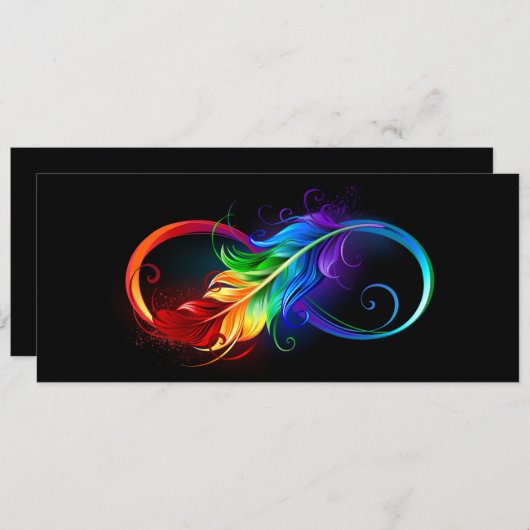 Infineensymbool met regenboogvanger programmakaart (Voorkant / Achterkant)