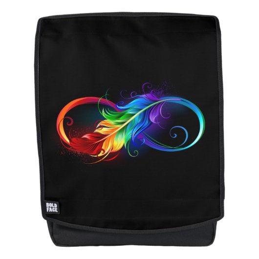 Infineensymbool met regenboogvanger rugtassen (Voorkant)