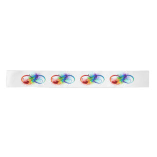 Infineensymbool met regenboogvanger satijnen lint