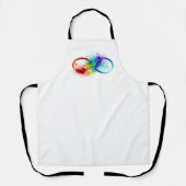 Infineensymbool met regenboogvanger schort (Voorkant)