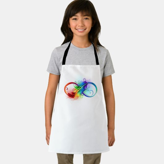 Infineensymbool met regenboogvanger schort (Insitu)