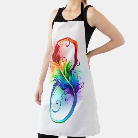 Infineensymbool met regenboogvanger schort (Insitu)