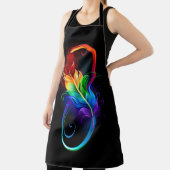 Infineensymbool met regenboogvanger schort (Insitu)