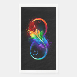 Infineensymbool met regenboogvanger servet