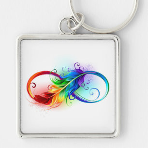 Infineensymbool met regenboogvanger sleutelhanger