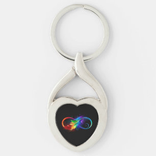 Infineensymbool met regenboogvanger sleutelhanger
