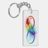 Infineensymbool met regenboogvanger sleutelhanger (Voorkant Links)
